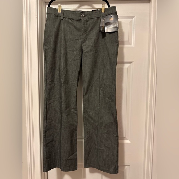 NWT Lee Gray Wide Leg Pants Tailored and Sophisticated - Picture 1 of 11